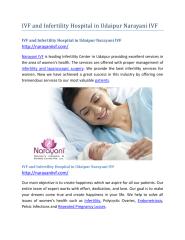 IVF and Infertility Hospital in Udaipur Narayani IVF.pdf